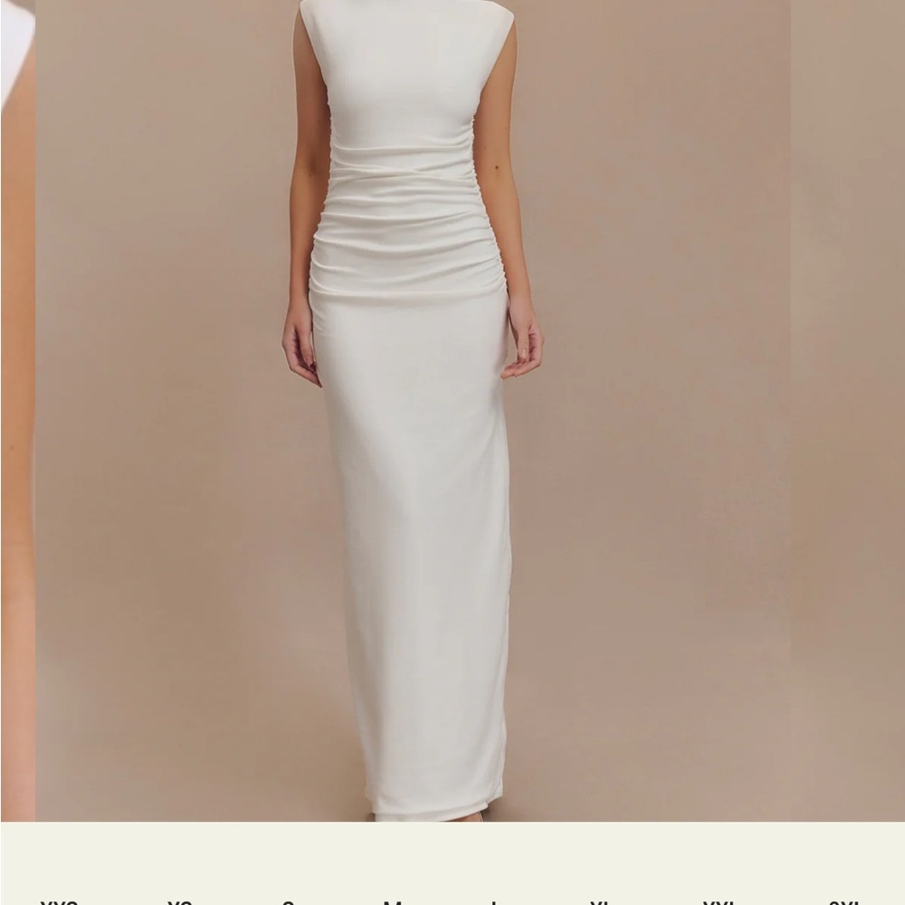 Meshki Ivory Sleeveless Maxi Dress